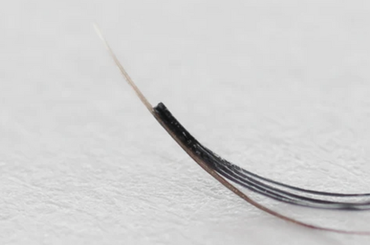 What causes my natural lashes to shed? Single natural lash shedding with lash extension attached